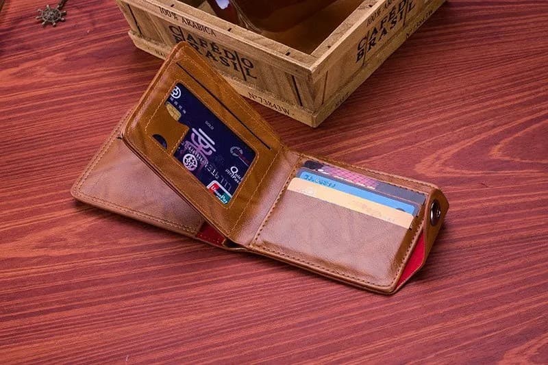 Кожаный мужской кошелек, Мужской бумажник их натуральной кожи